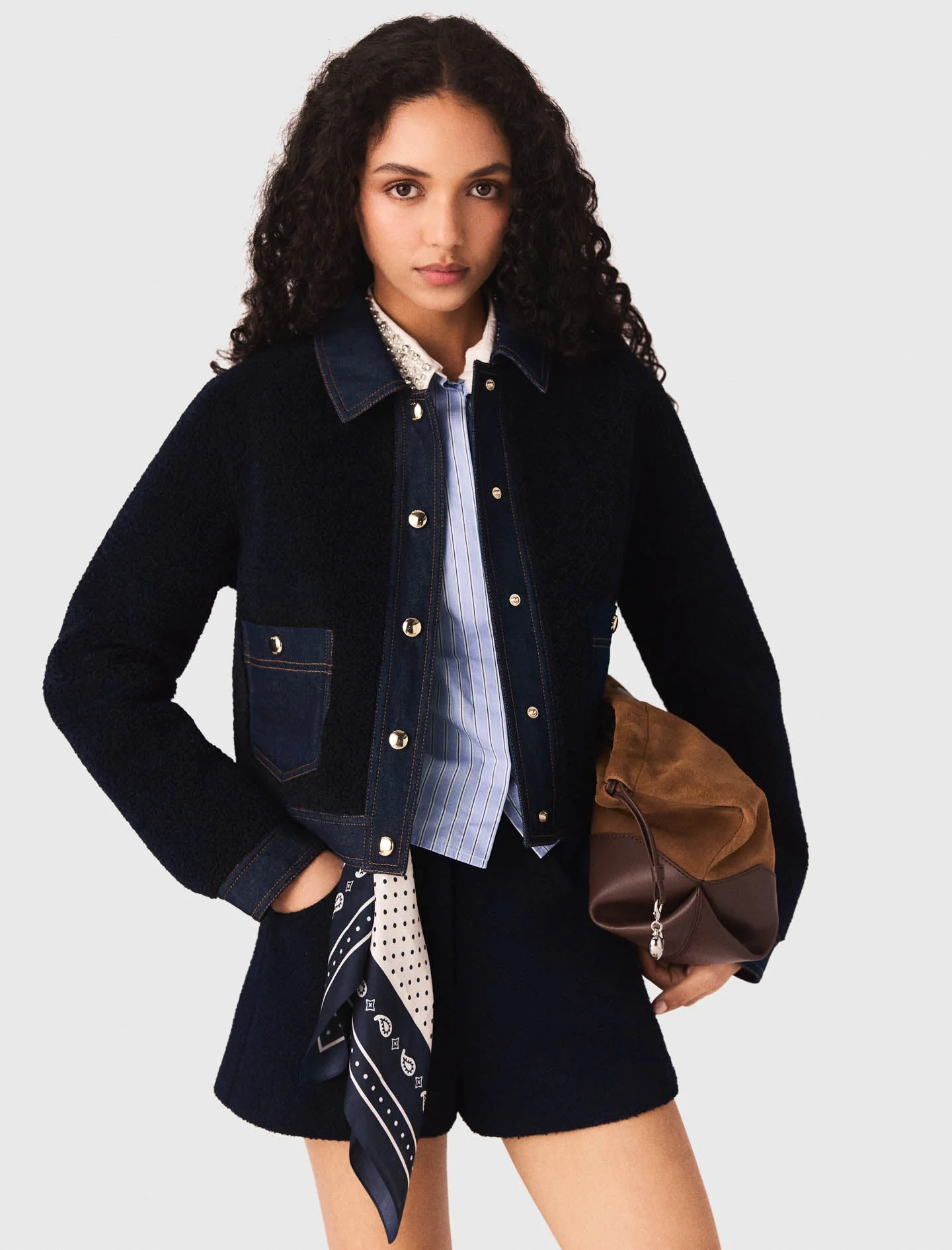 Denim-detail jacket - Image 3