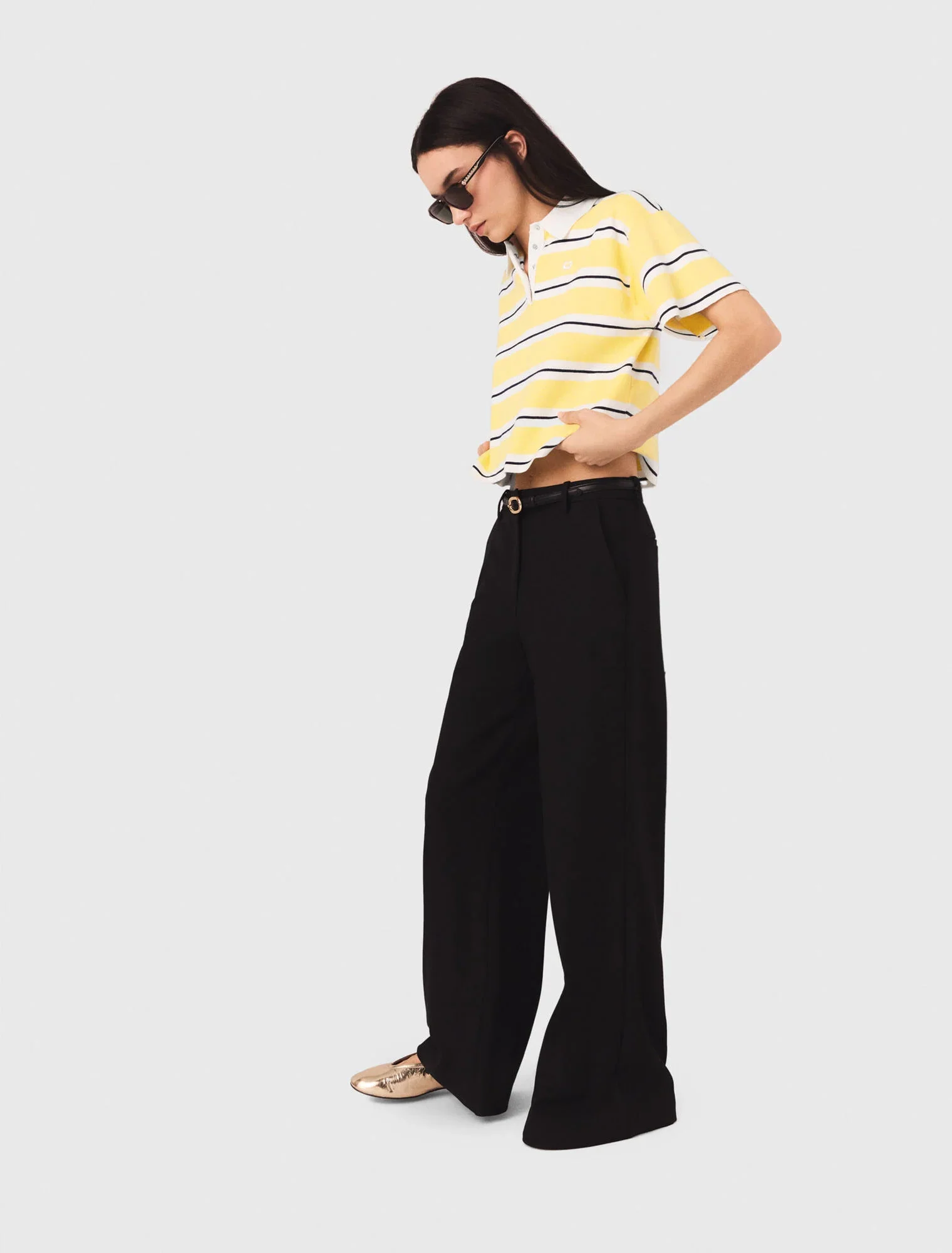Flared trousers Black - Image 4