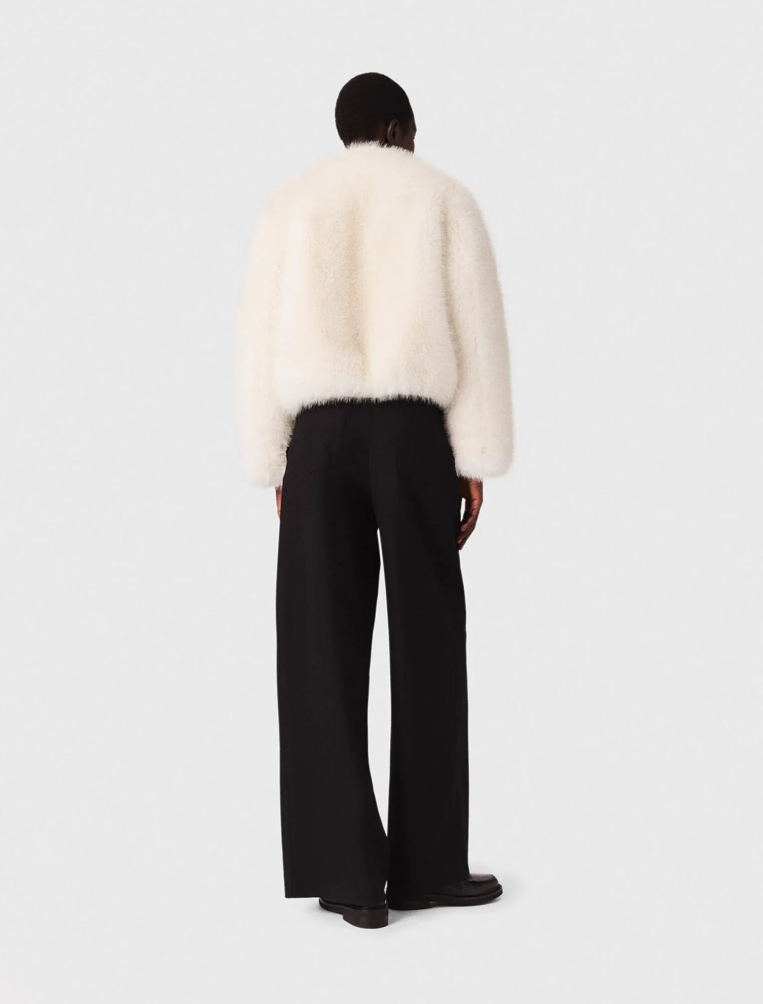 Wide-leg suit trousers Black - Image 3