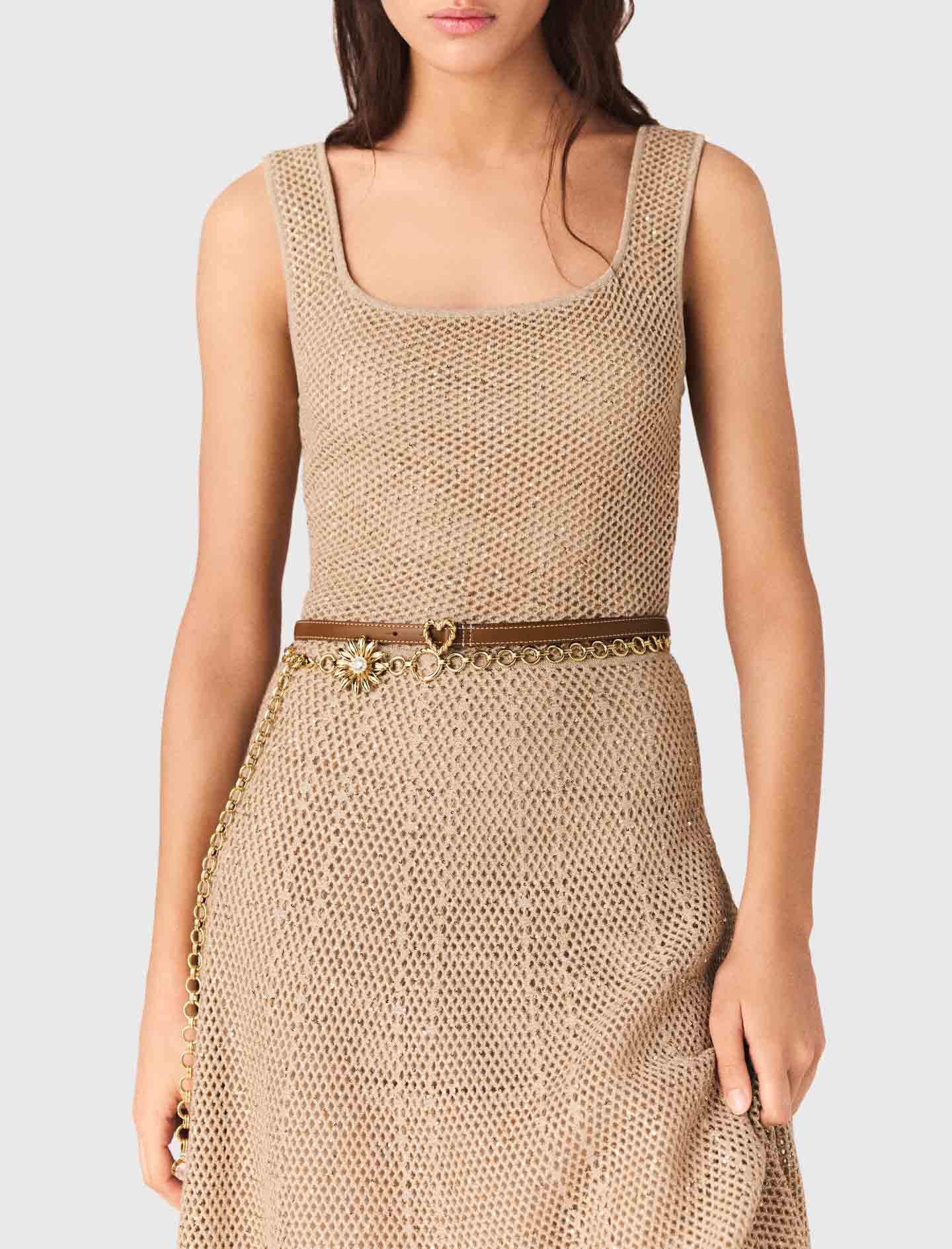 Rhinestone knit maxi dress - Image 6